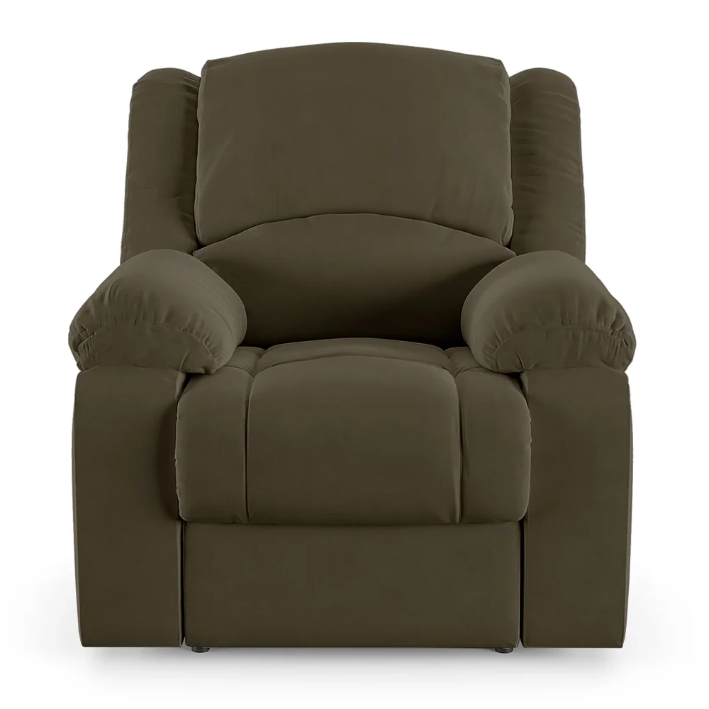 Poltrona do Papai Reclinável Pietra Power Touch USB FH9 Veludo Capuccino - Mpozenato