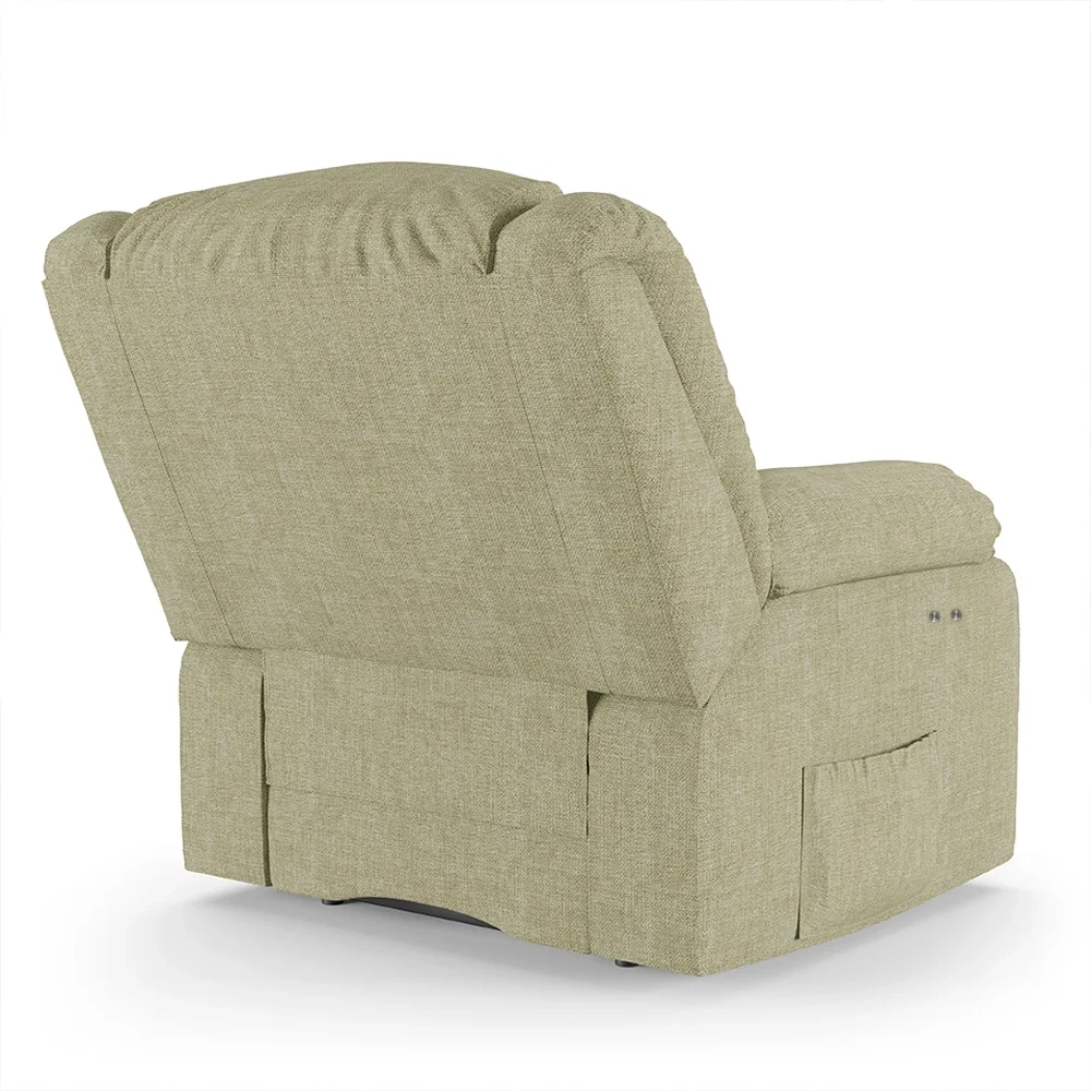 Poltrona do Papai Reclinável Pietra Power Touch Massagem FH9 Linho Bege - Mpozenato