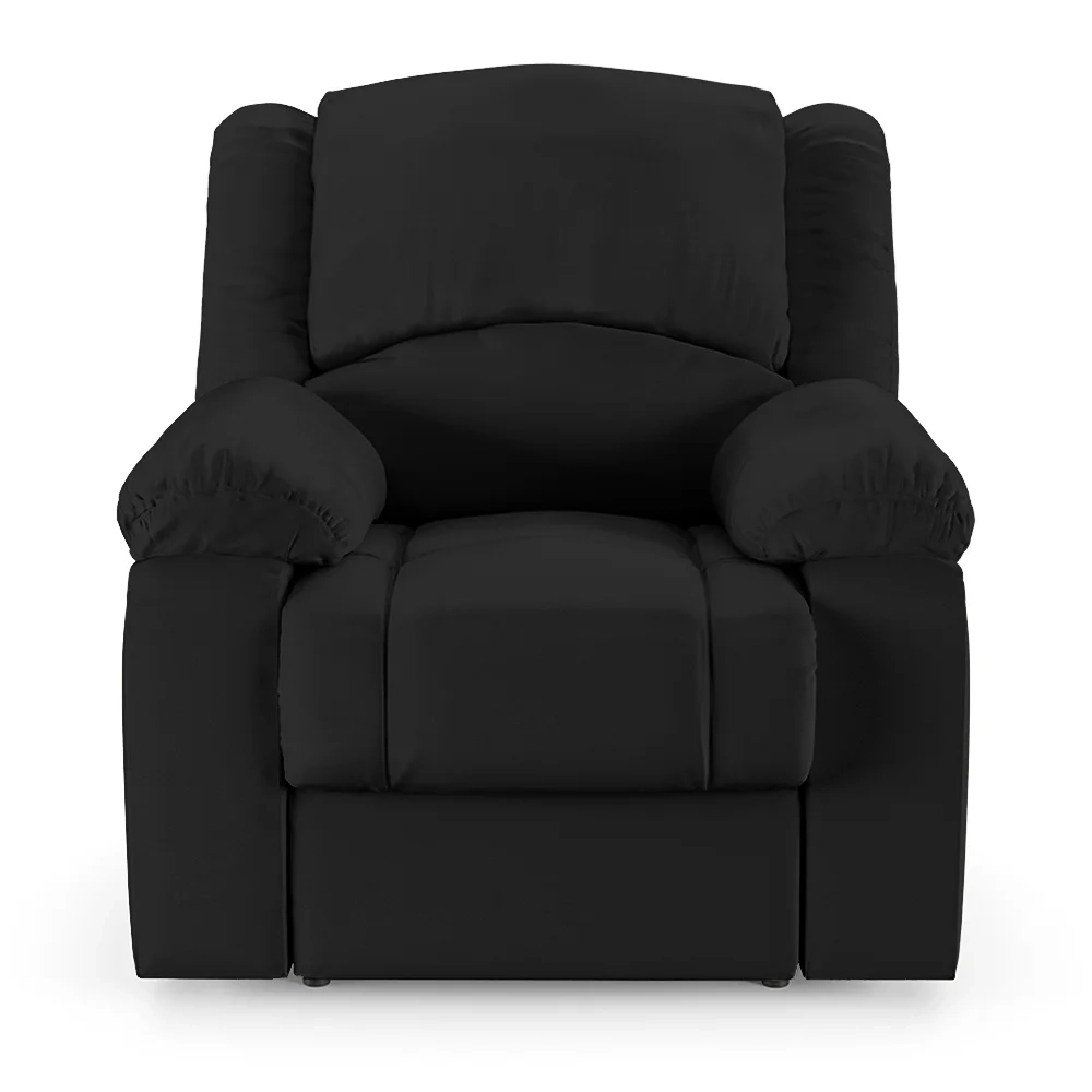 Poltrona do Papai Reclinável Pietra Power Touch USB FH9 PU Preto - Mpozenato
