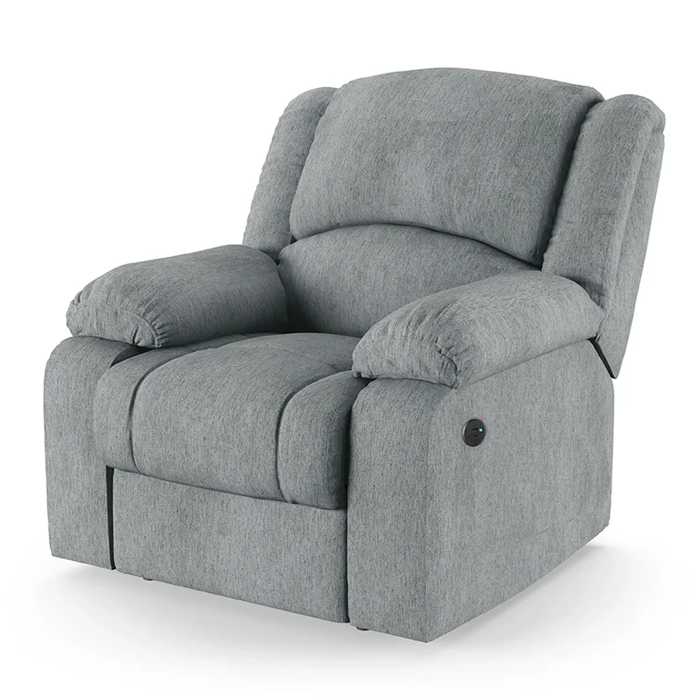 Poltrona do Papai Reclinável Pietra Power Touch Massagem FH9 Linho Cinza - Mpozenato