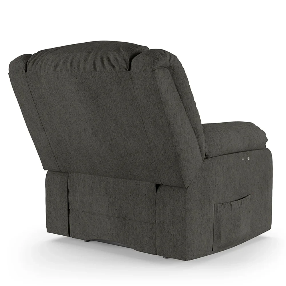 Poltrona do Papai Reclinável Pietra Power Touch Massagem FH9 Linho Grafite - Mpozenato