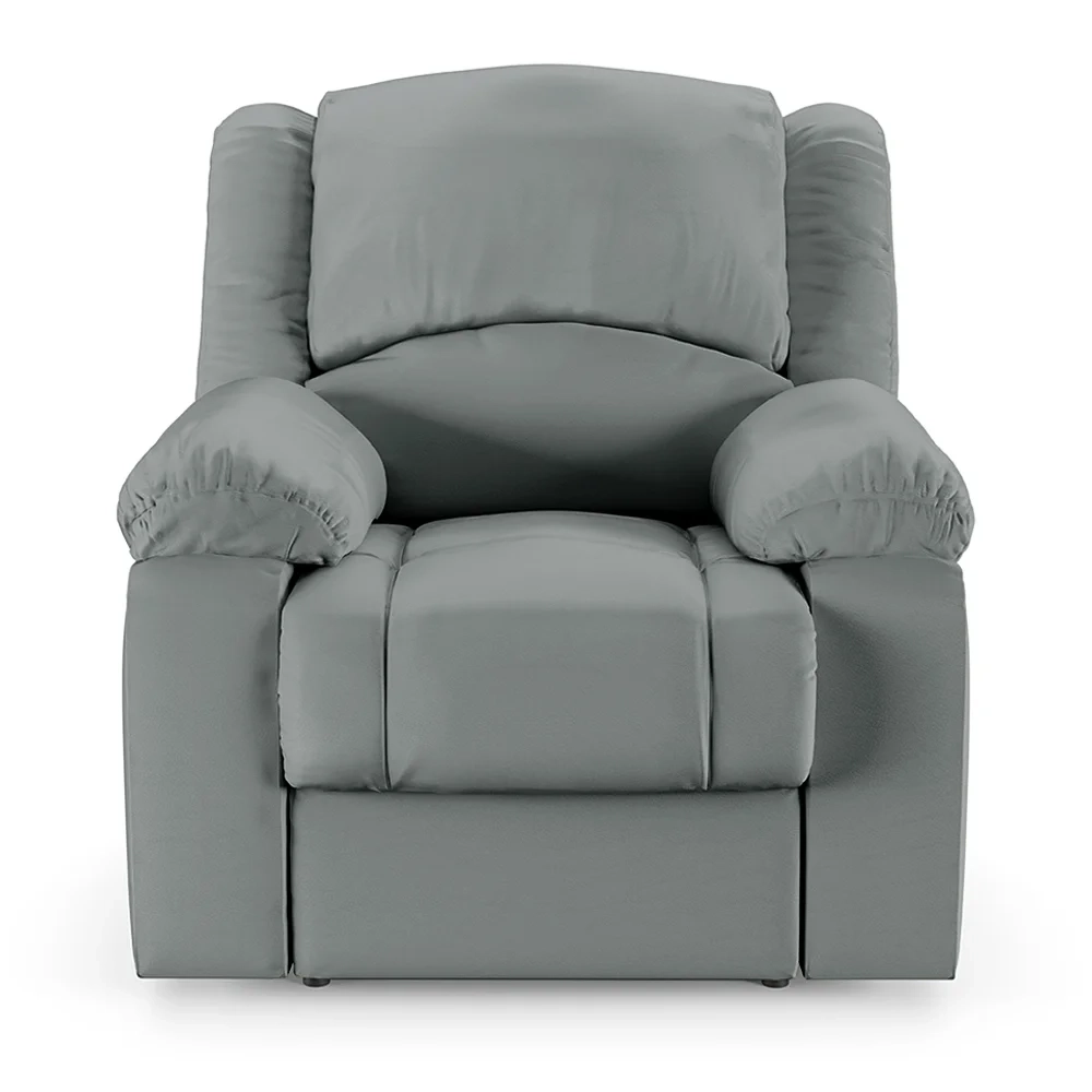 Poltrona do Papai Reclinável Pietra Power Touch Massagem FH9 PU Cinza - Mpozenato