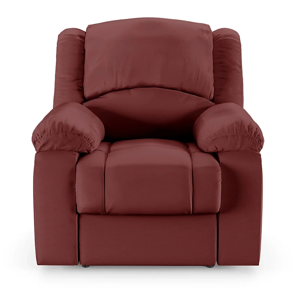 Poltrona do Papai Reclinável Pietra Power Touch Massagem FH9 PU Vermelho - Mpozenato