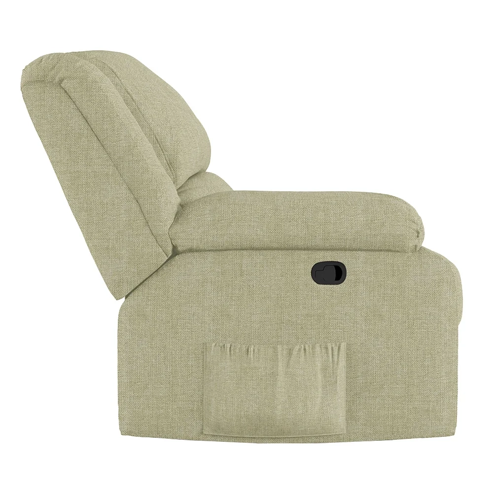 Poltrona do Papai Reclinável Pietra Zero Wall FH9 Linho Bege - Mpozenato