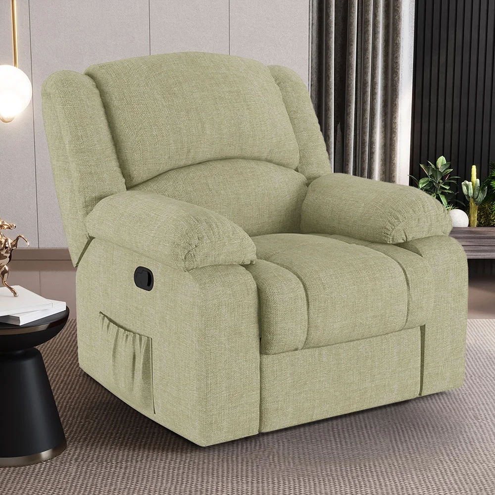 Poltrona do Papai Reclinável Pietra Zero Wall FH9 Linho Bege - Mpozenato