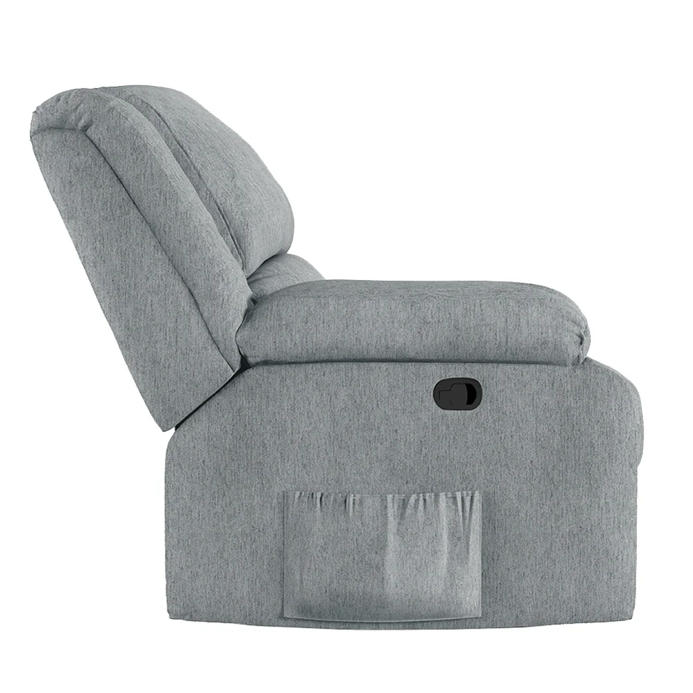Poltrona do Papai Reclinável Pietra Zero Wall FH9 Linho Cinza - Mpozenato