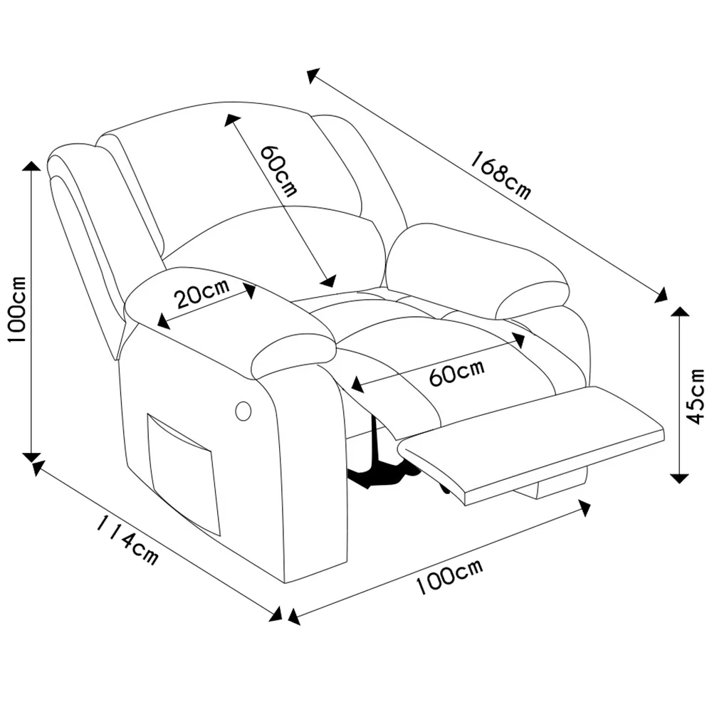 Poltrona do Papai Reclinável Pietra Zero Wall FH9 Linho Cinza - Mpozenato