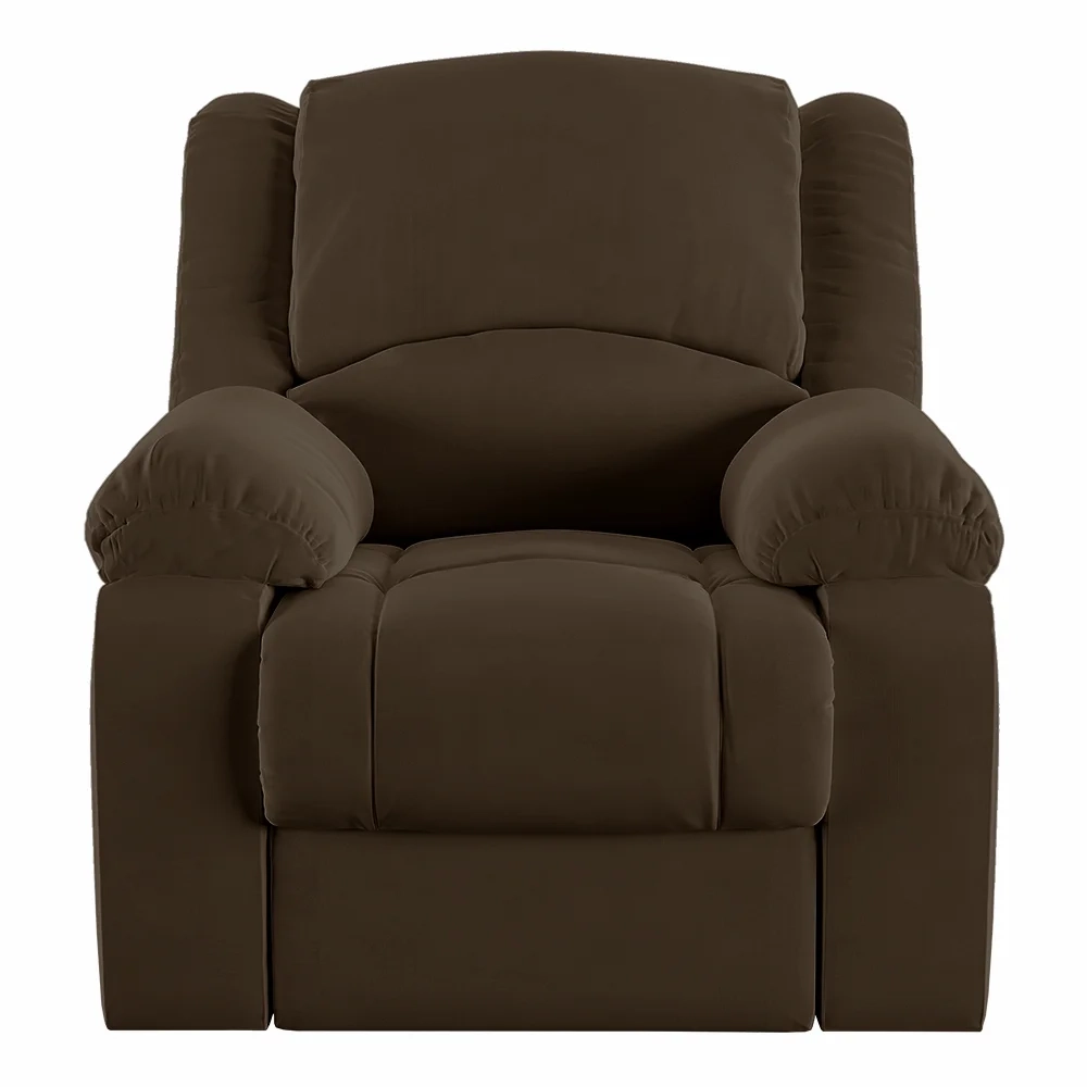 Poltrona do Papai Reclinável Pietra Zero Wall FH9 Veludo Marrom - Mpozenato