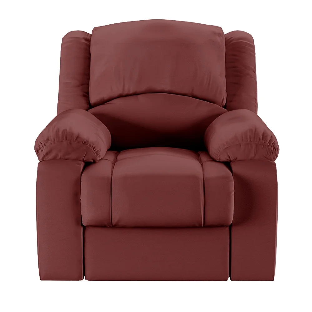 Poltrona do Papai Reclinável Pietra Zero Wall FH9 PU Vermelho - Mpozenato