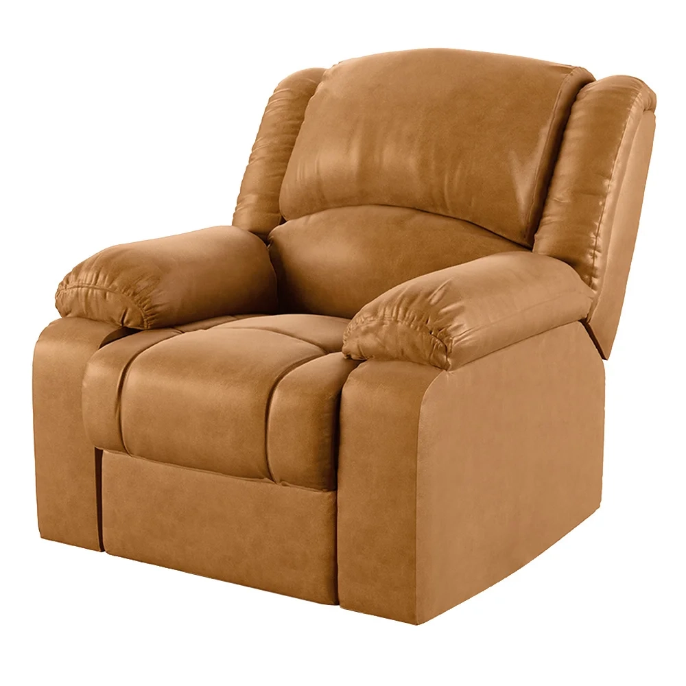 Poltrona do Papai Reclinável Pietra Zero Wall FH9 PU Whisky - Mpozenato