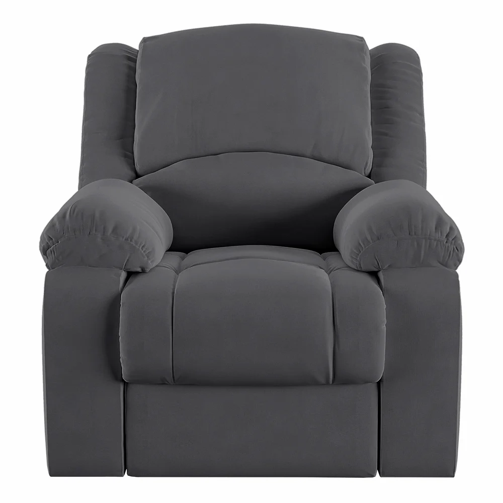 Poltrona do Papai Reclinável Pietra Zero Wall FH9 Veludo Cinza - Mpozenato
