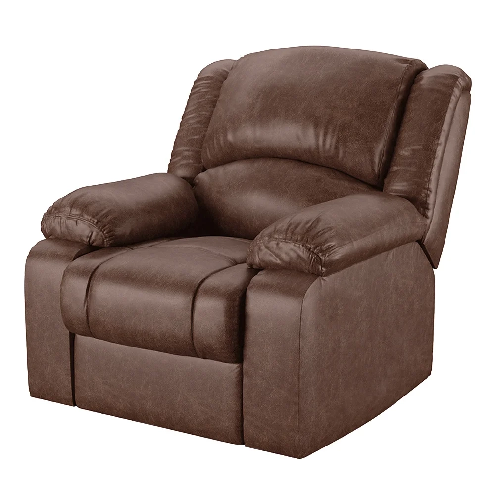 Poltrona do Papai Reclinável Pietra Zero Wall FH9 PU Marrom Brilho - Mpozenato