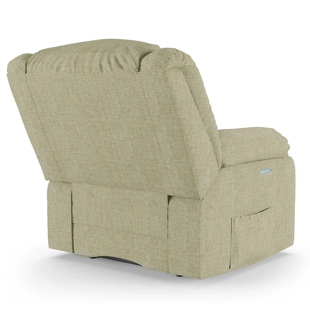 Poltrona do Papai Reclinável Pietra Elétrica LED FH9 Linho Bege - Mpozenato
