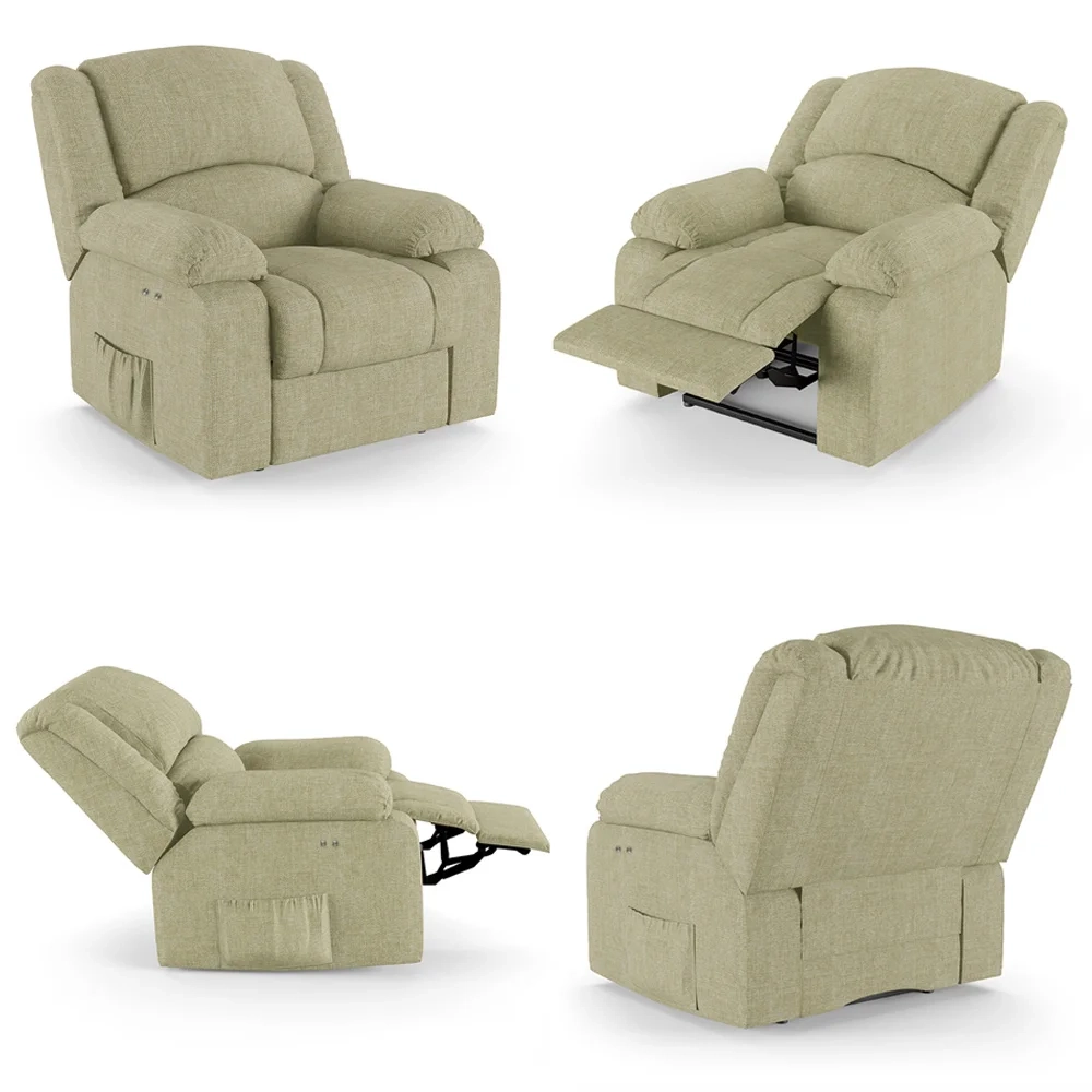 Poltrona do Papai Reclinável Pietra Power Touch FH9 Linho Bege - Mpozenato