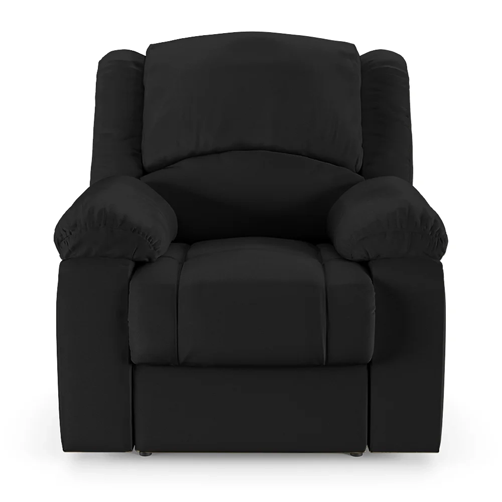 Poltrona do Papai Reclinável Pietra Elétrica LED Massagem FH9 PU Preto - Mpozenato