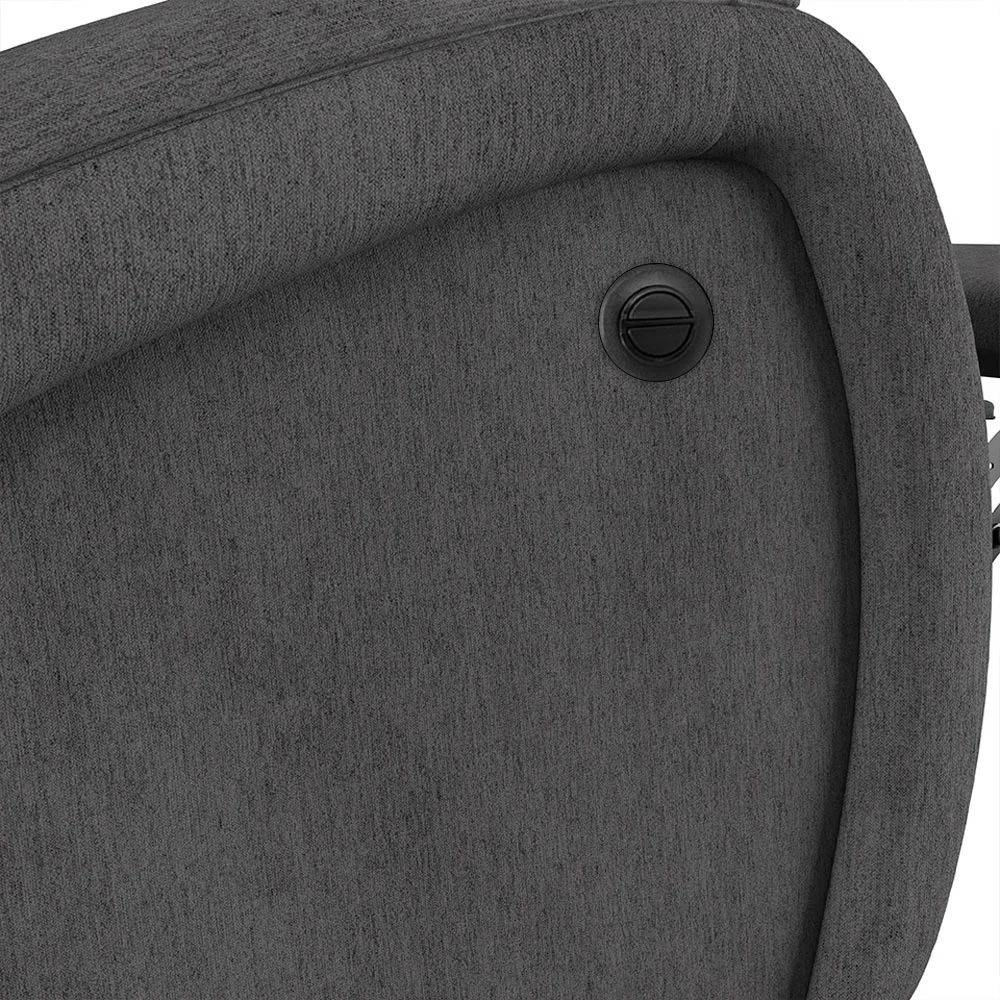 Poltrona do Papai Reclinável Kalie Power Elétrica FH9 Linho Grafite - Mpozenato