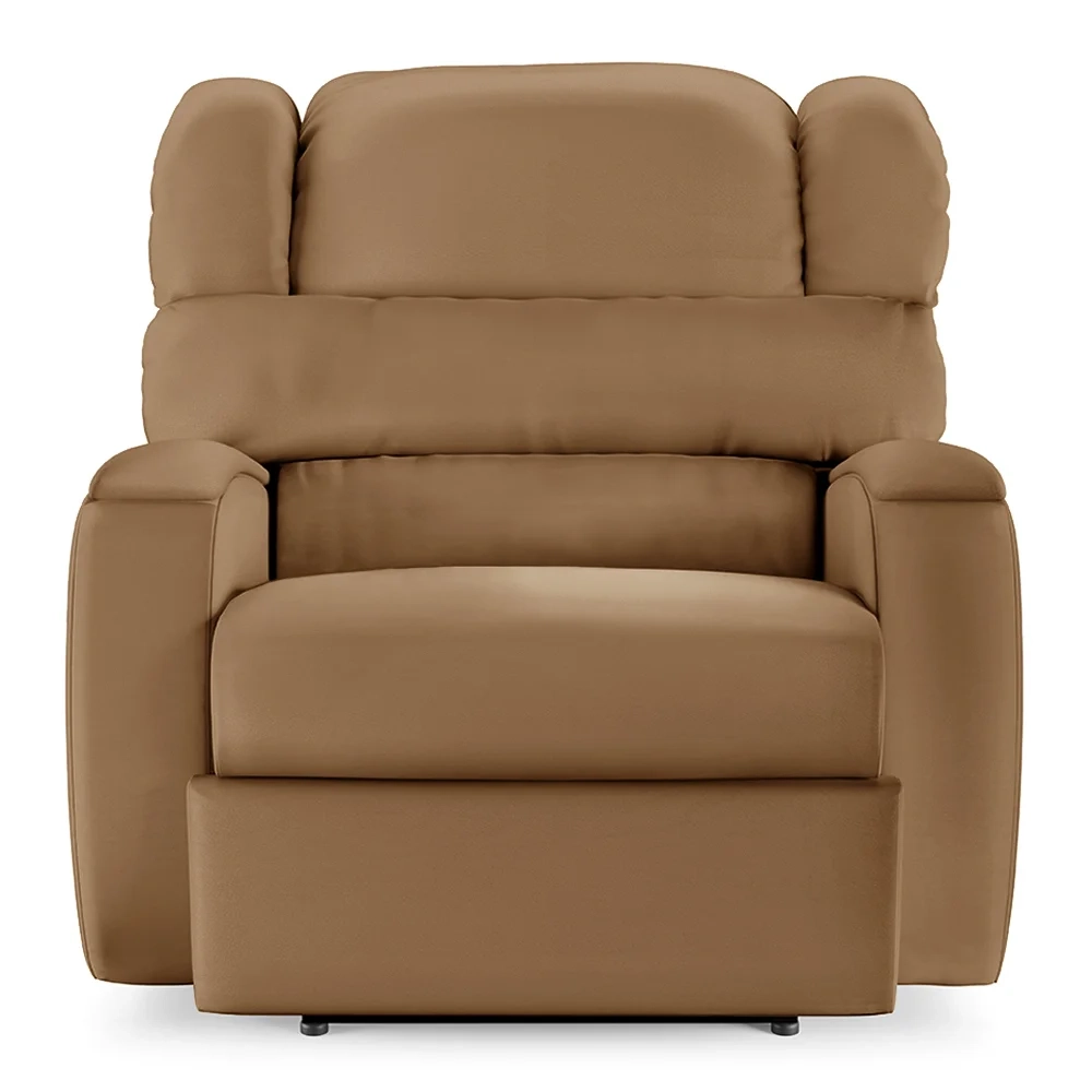 Poltrona do Papai Reclinável Kalie Power Elétrica FH9 PU Caramelo - Mpozenato