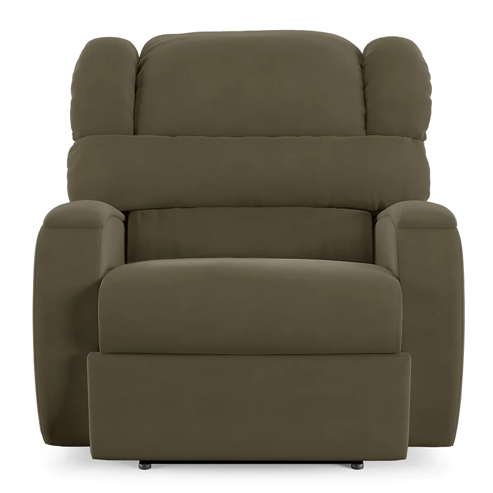 Poltrona do Papai Reclinável Kalie Power Elétrica FH9 Veludo Capuccino - Mpozenato