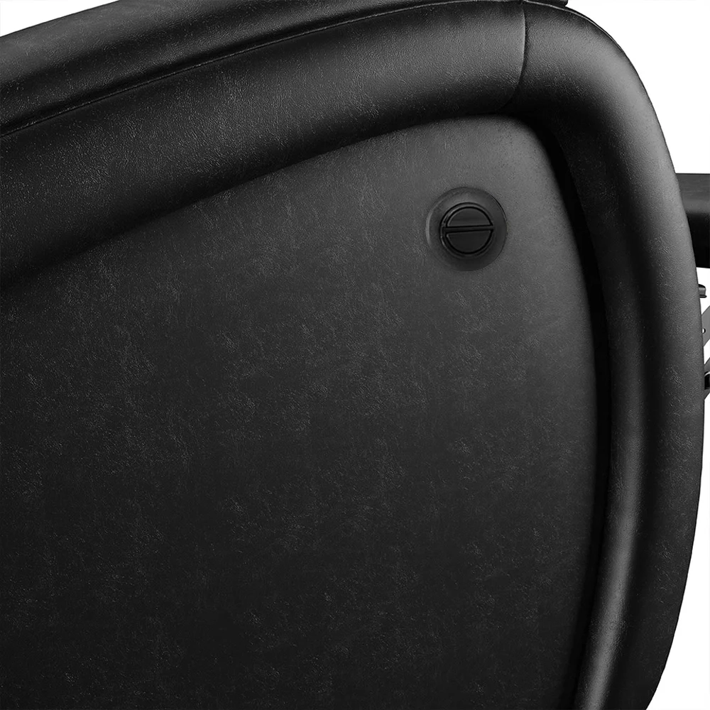 Poltrona do Papai Reclinável Kalie Power Elétrica FH9 PU Preto Brilho - Mpozenato