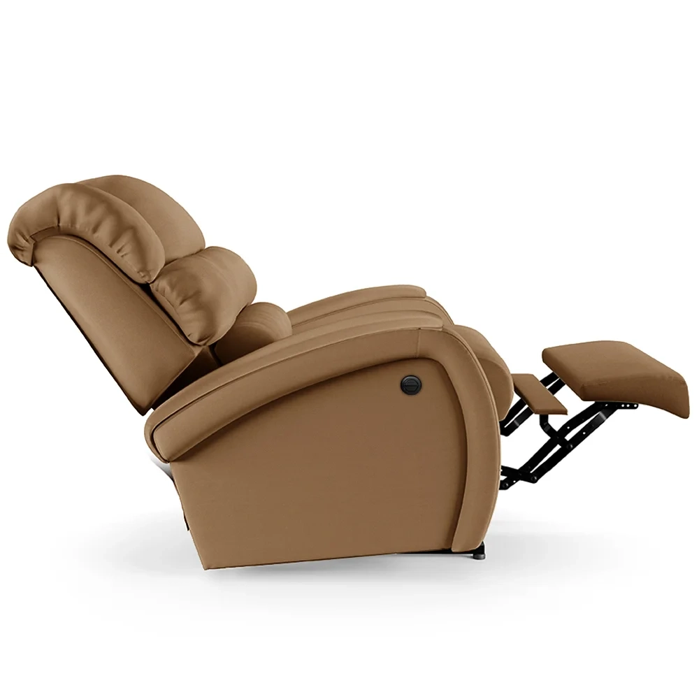 Poltrona do Papai Reclinável Kalie Power Elétrica USB FH9 PU Caramelo - Mpozenato