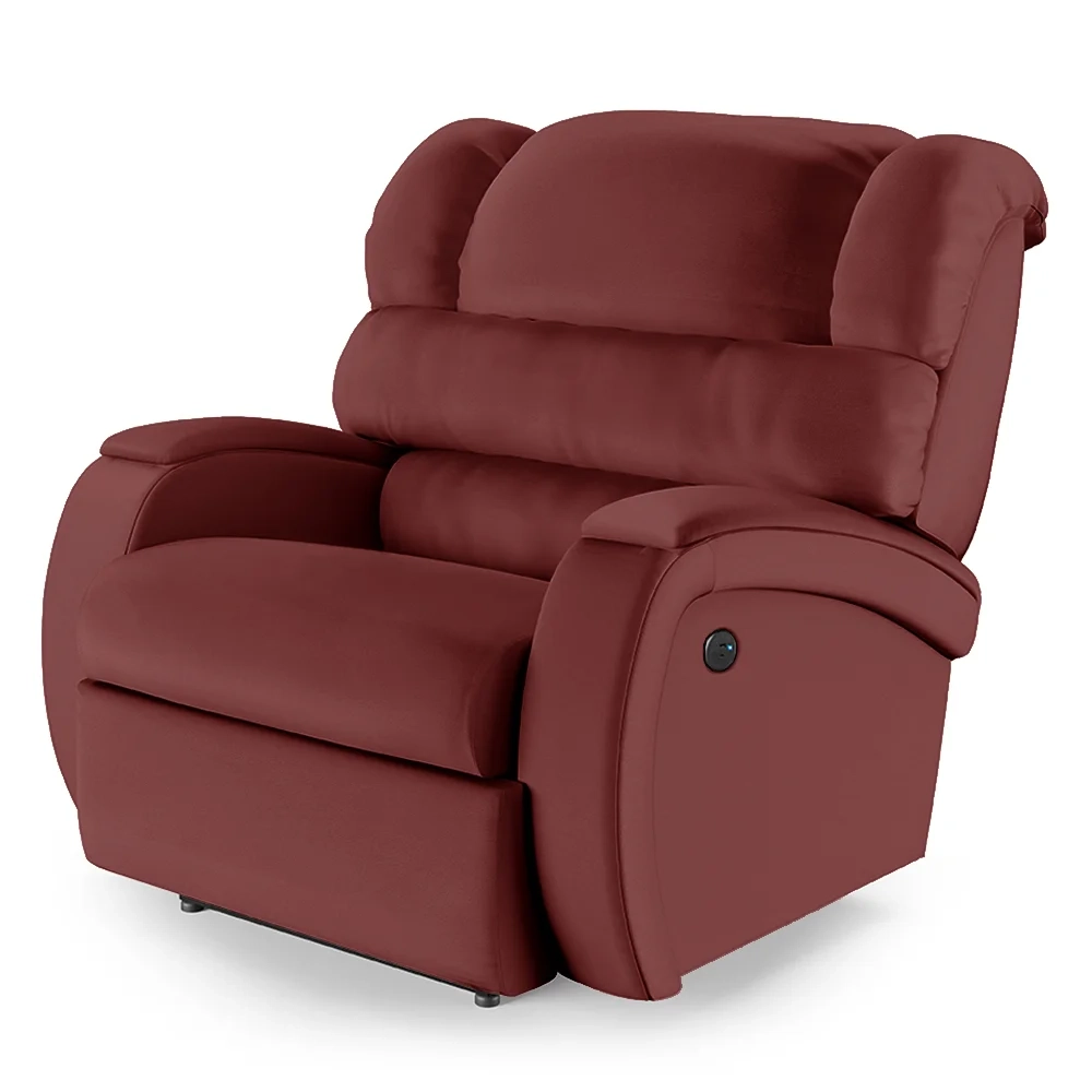 Poltrona do Papai Reclinável Kalie Power Elétrica USB FH9 PU Vermelho - Mpozenato