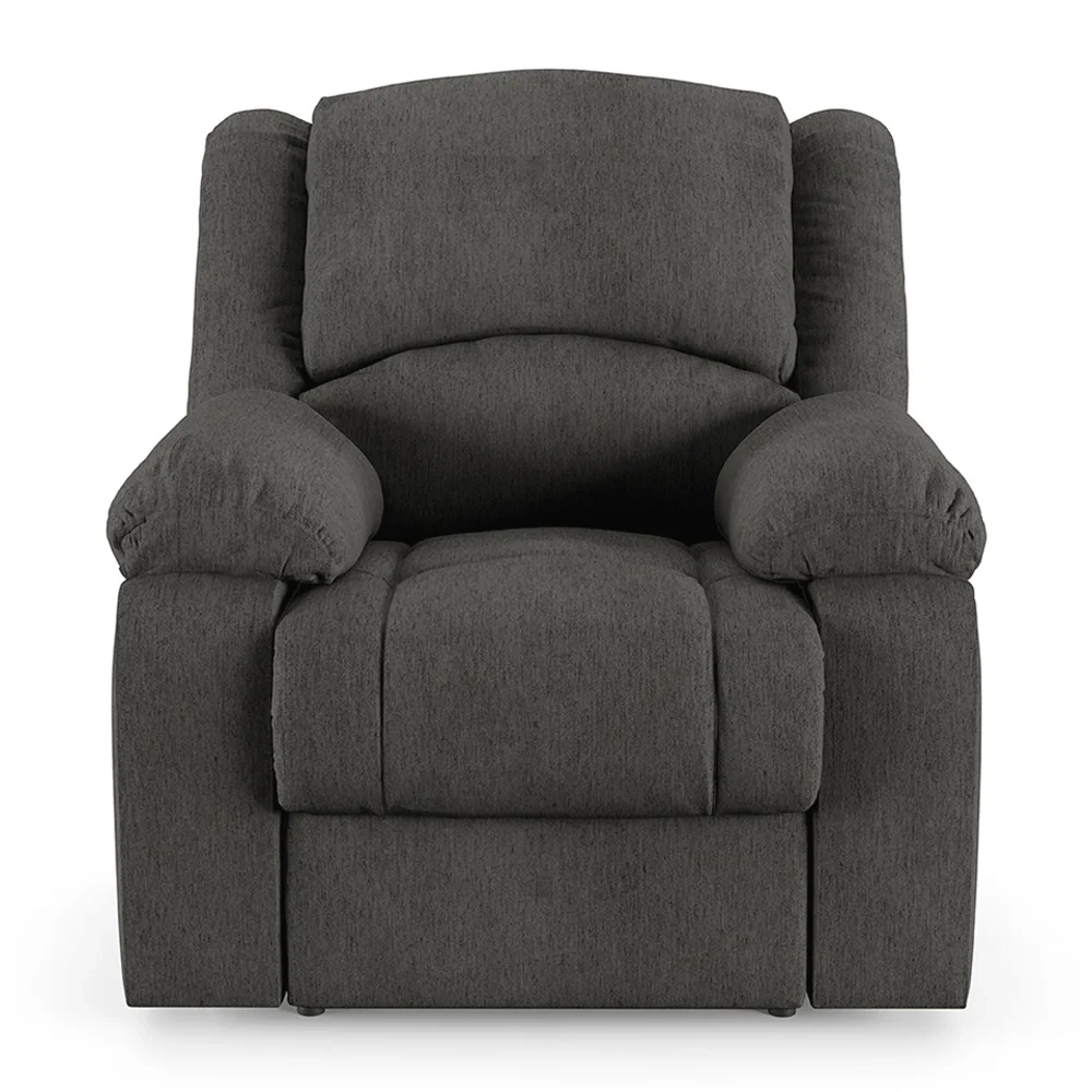 Poltrona do Papai Reclinável Pietra Elétrica LED Massagem FH9 Linho Grafite - Mpozenato