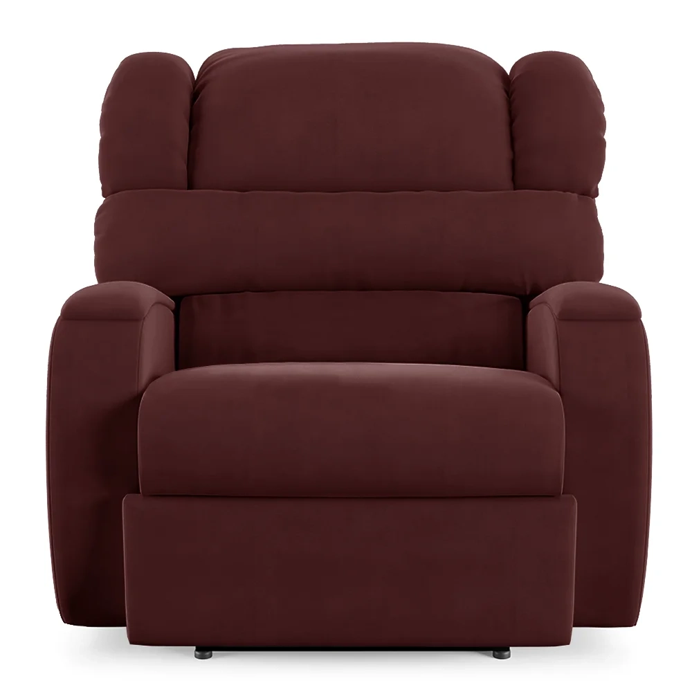 Poltrona do Papai Reclinável Kalie Power Elétrica USB FH9 Veludo Vinho - Mpozenato