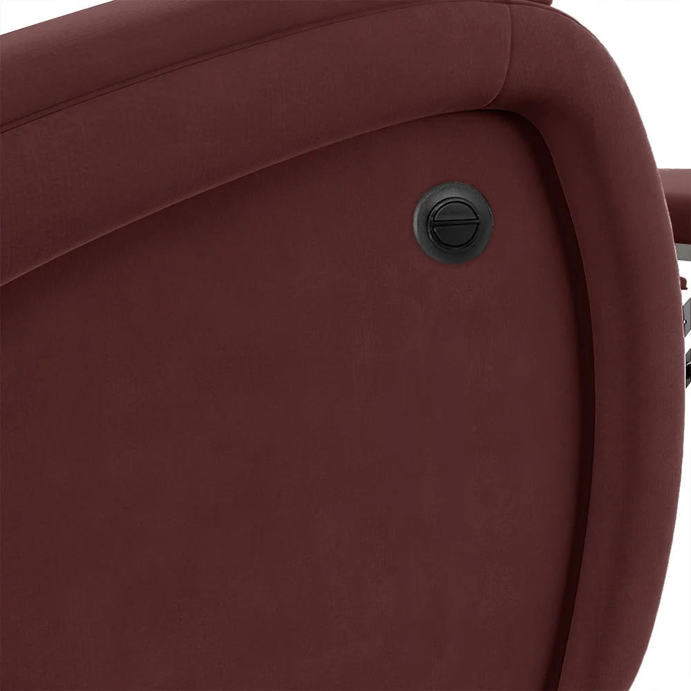 Poltrona do Papai Reclinável Kalie Power Elétrica USB FH9 Veludo Vinho - Mpozenato