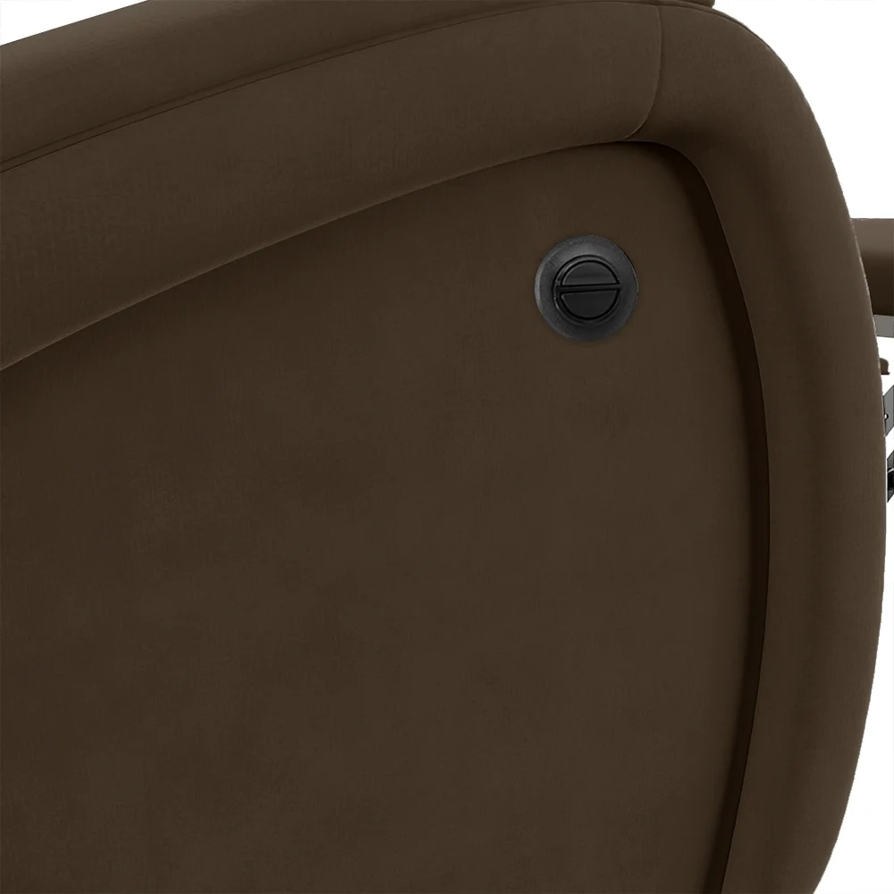 Poltrona do Papai Reclinável Kalie Power Elétrica Massagem FH9 Veludo Marrom - Mpozenato