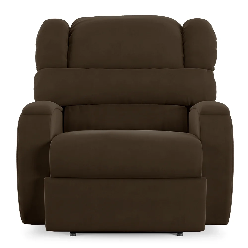 Poltrona do Papai Reclinável Kalie Power Elétrica Massagem FH9 Veludo Marrom - Mpozenato