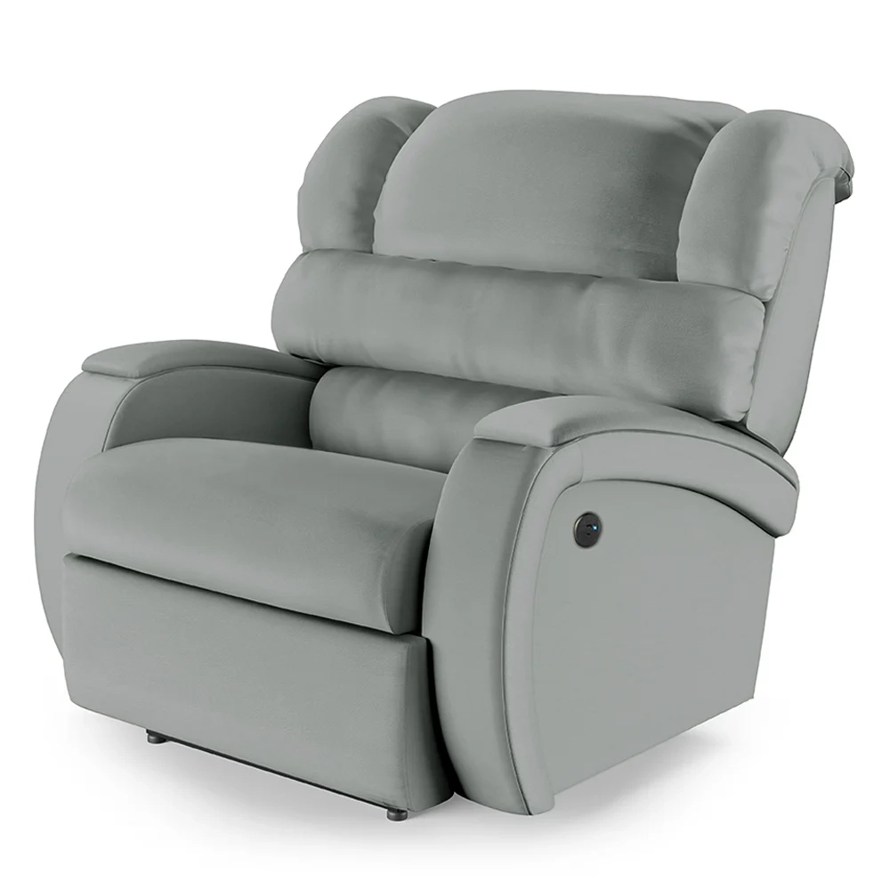 Poltrona do Papai Reclinável Kalie Power Elétrica Massagem FH9 PU Cinza - Mpozenato