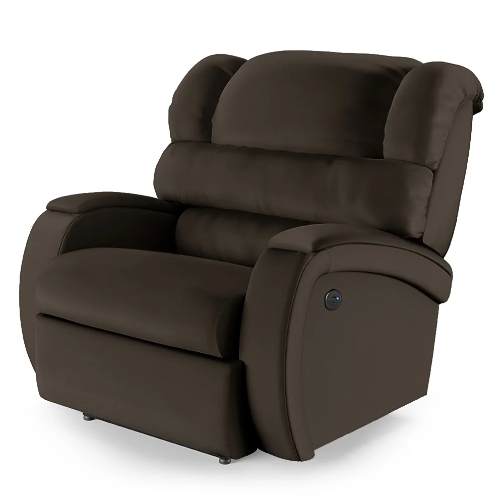 Poltrona do Papai Reclinável Kalie Power Elétrica Massagem FH9 PU Marrom - Mpozenato
