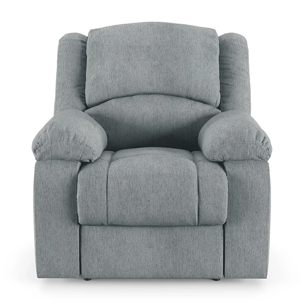 Poltrona do Papai Reclinável Pietra Elétrica LED Massagem FH9 Linho Cinza - Mpozenato