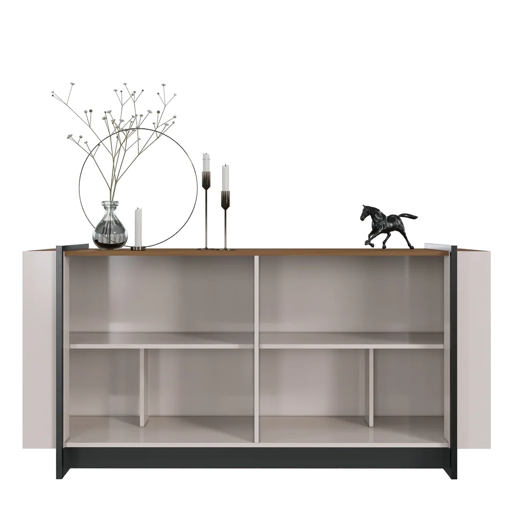 Balcão Buffet Copacabana Off White/Nogueira - Colibri