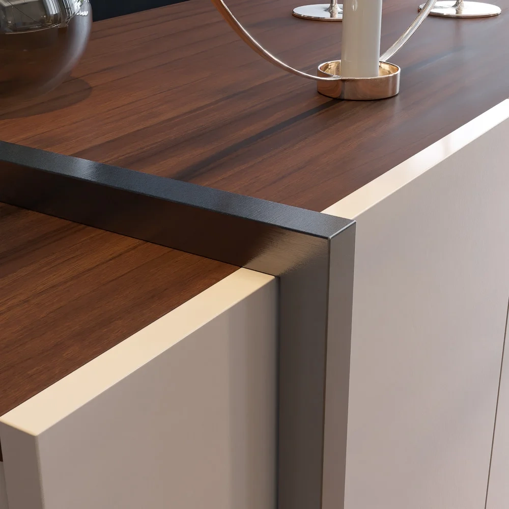 Balcão Buffet Copacabana Off White/Nogueira - Colibri