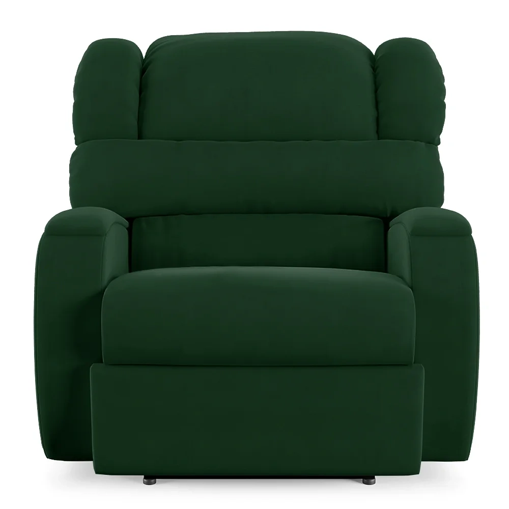 Poltrona do Papai Reclinável Kalie Power Elétrica Massagem FH9 Veludo Verde - Mpozenato