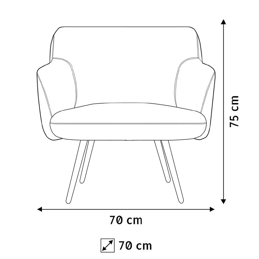 Poltrona Decorativa Jade Pés Alumínio Metalizado C-416 Corano Tressê Linho Cinza Escuro - Domi