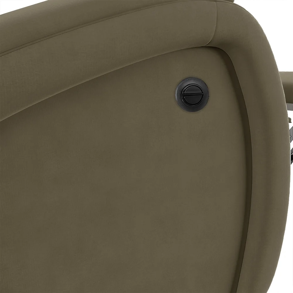 Poltrona do Papai Reclinável Kalie Power Elétrica Massagem FH9 Veludo Capuccino - Mpozenato