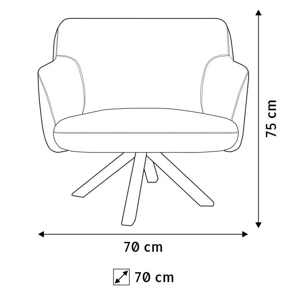Poltrona Decorativa Jade Base Giromad Giratória C-416 Corano Tressê Linho Cinza Escuro - Domi