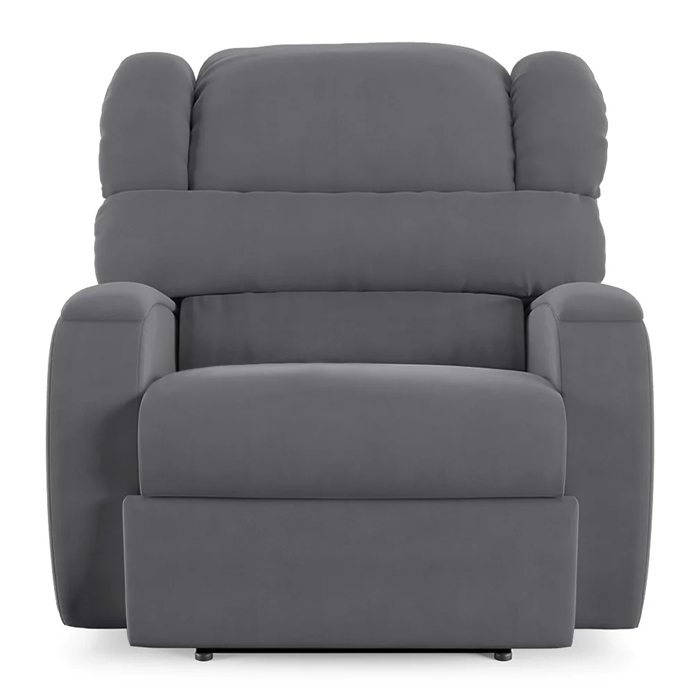 Poltrona do Papai Reclinável Kalie Power Elétrica Massagem FH9 Veludo Cinza - Mpozenato