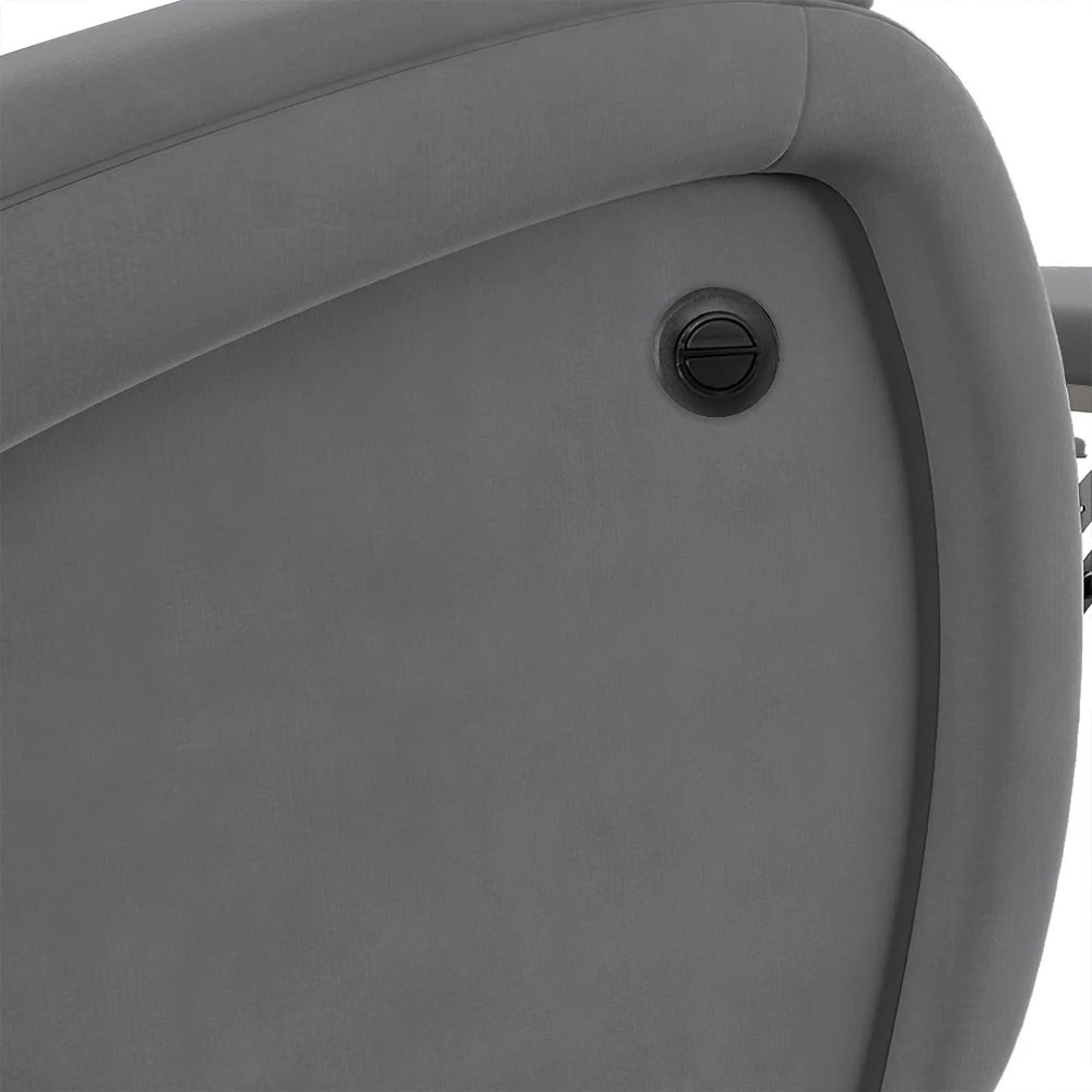 Poltrona do Papai Reclinável Kalie Power Elétrica Massagem FH9 Veludo Cinza - Mpozenato