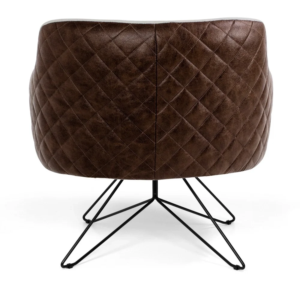 Poltrona Decorativa Jade C-107 Facto/Linho Bege - Domi