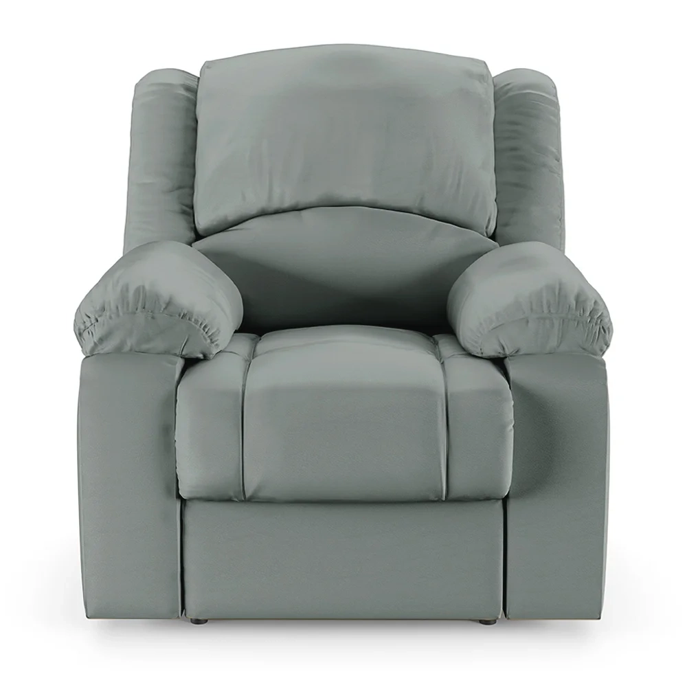 Poltrona do Papai Reclinável Pietra Elétrica LED Massagem FH9 PU Cinza - Mpozenato