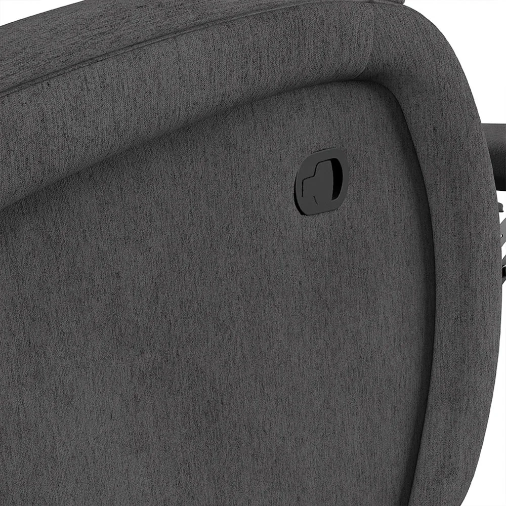 Poltrona do Papai Reclinável Kalie Glider Giratória FH9 Linho Grafite - Mpozenato