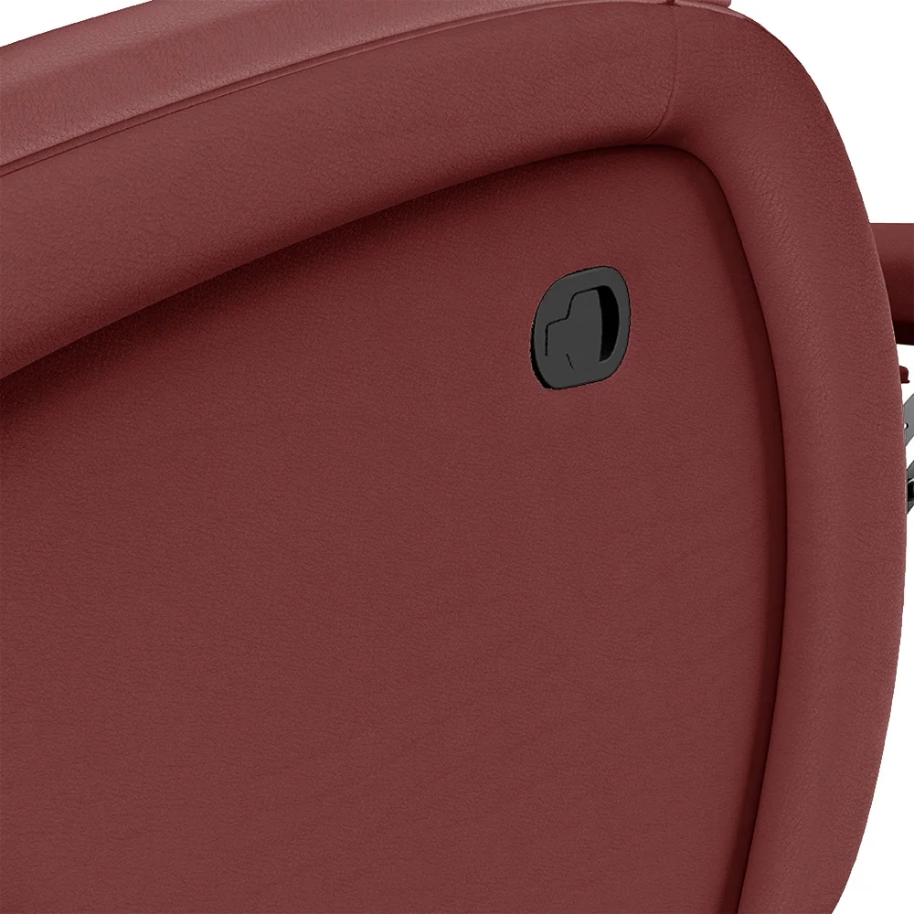 Poltrona do Papai Reclinável Kalie Glider Giratória FH9 PU Vermelho - Mpozenato