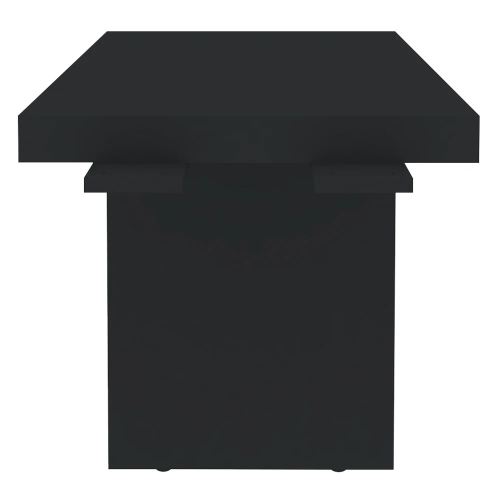 Mesa de Apoio Lateral 89cm com Tamburato 50mm Preto - Artany