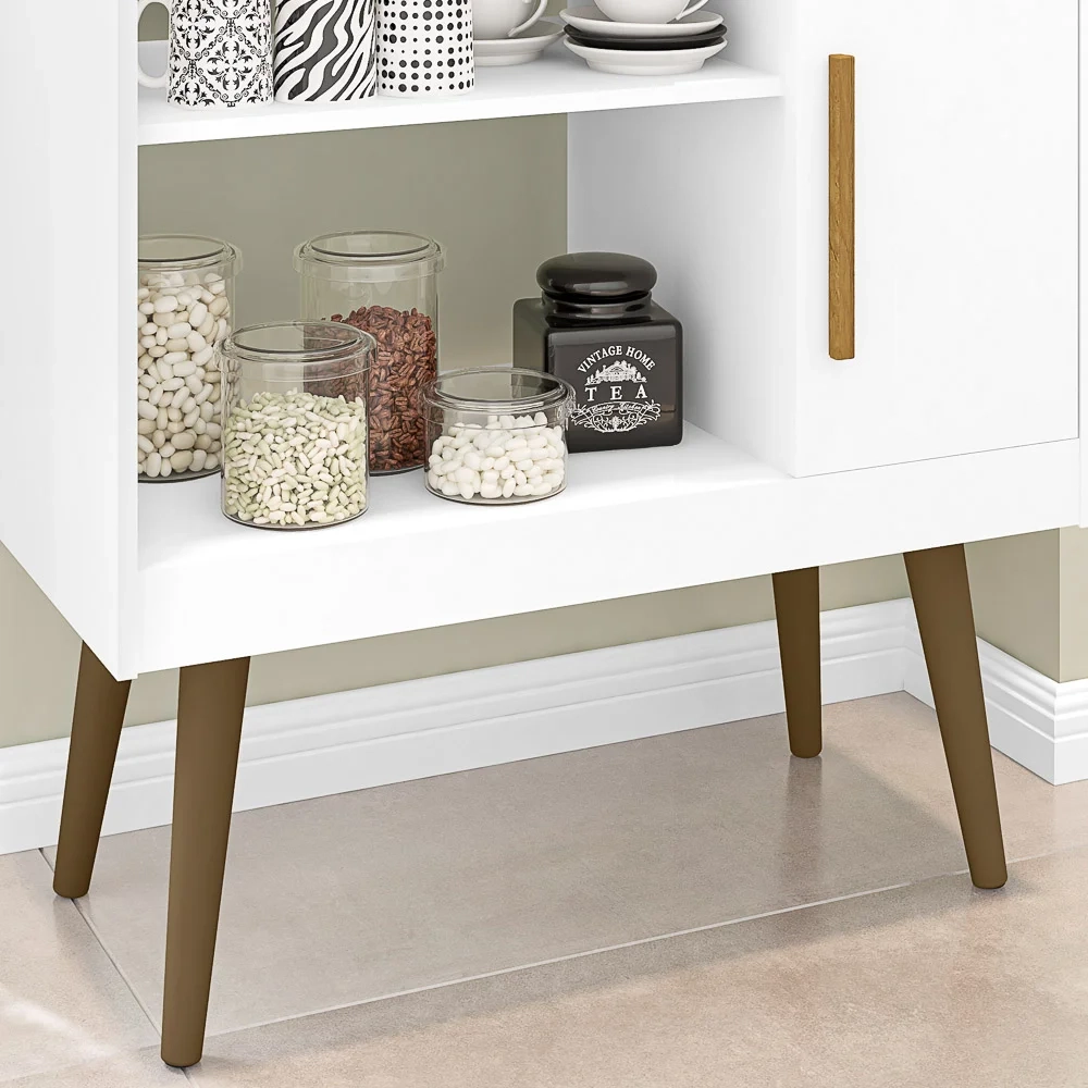 Balcão Multiuso Para Café 1 Porta Branco - Bechara