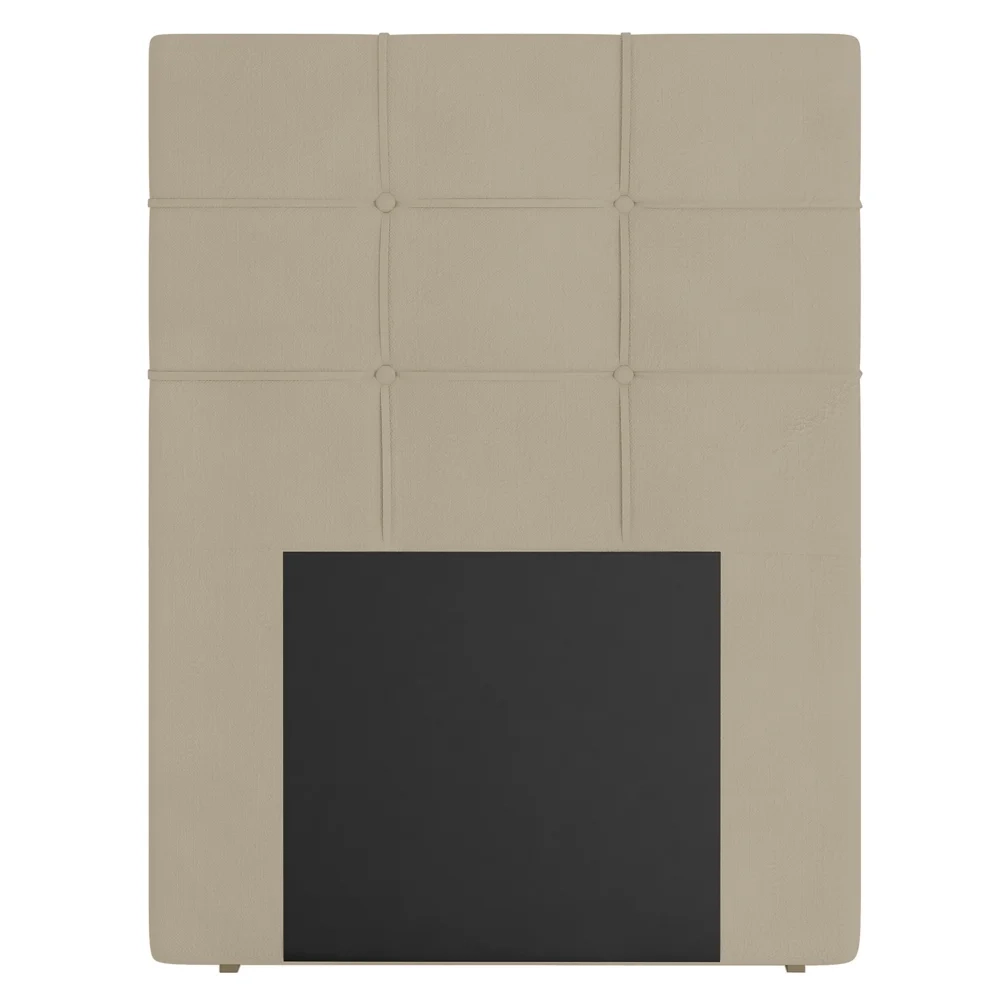 Cabeceira Cama Box 90cm Esmeralda Sintético J02 Bege - Mpozenato