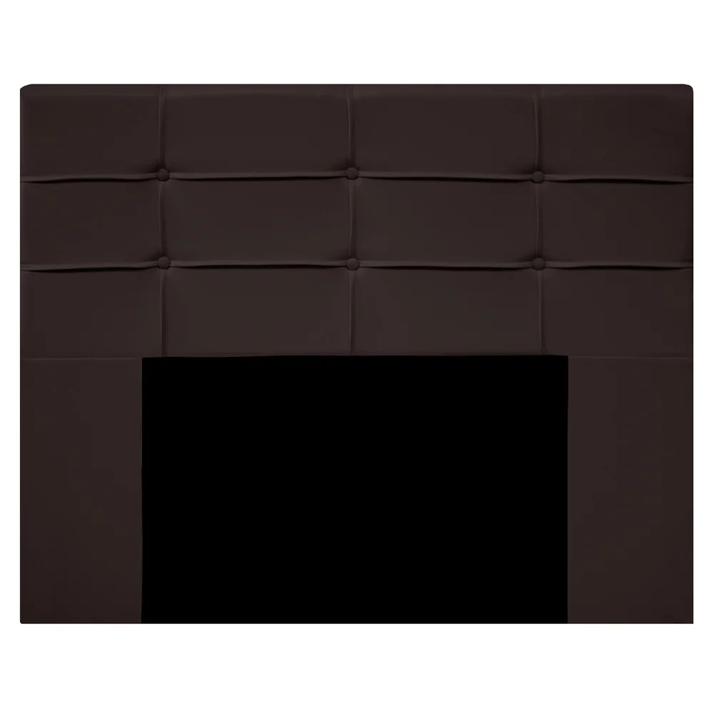 Cabeceira Cama Box 140cm Esmeralda Sintético J02 Marrom - Mpozenato