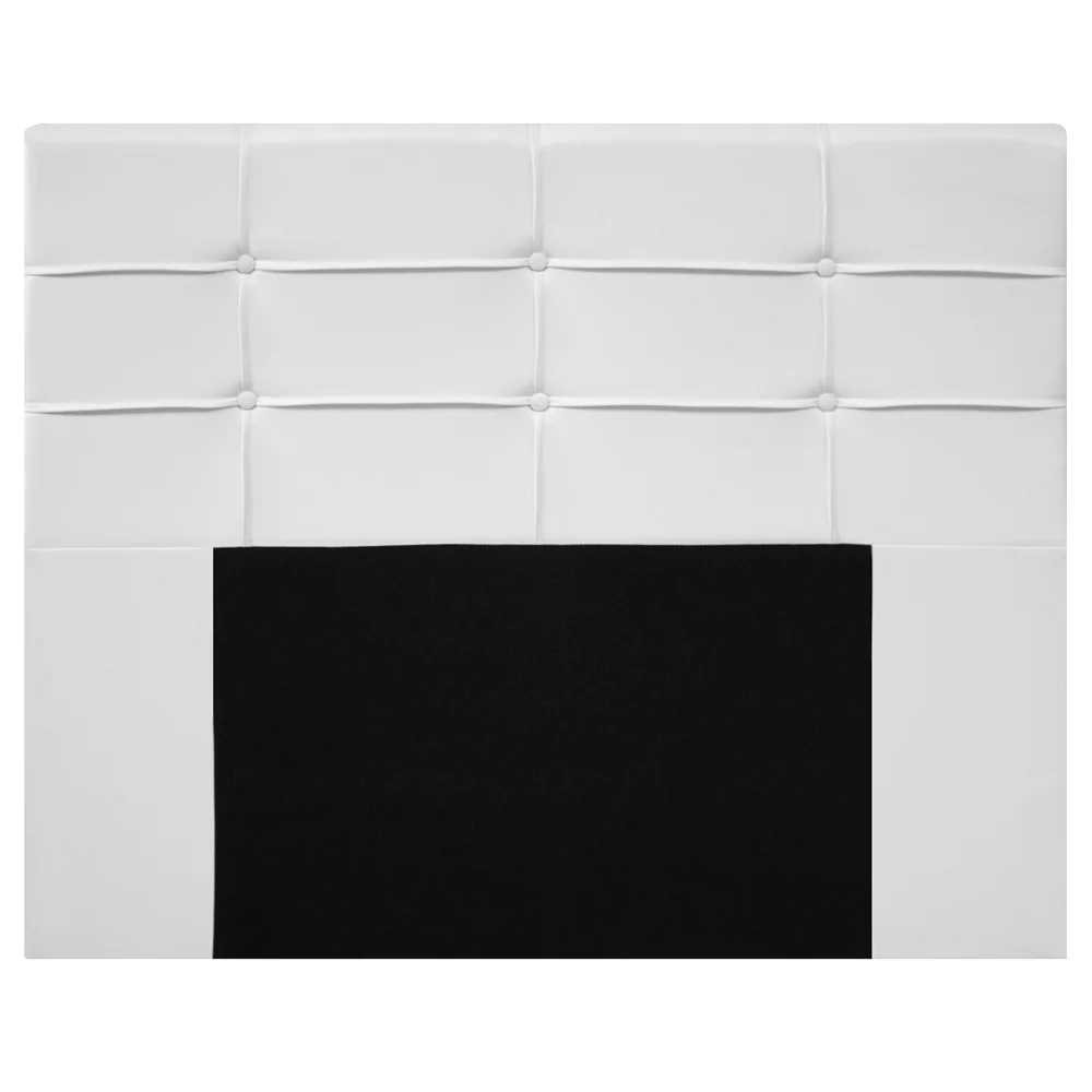 Cabeceira Cama Box 160cm Esmeralda Sintético J02 Branco - Mpozenato